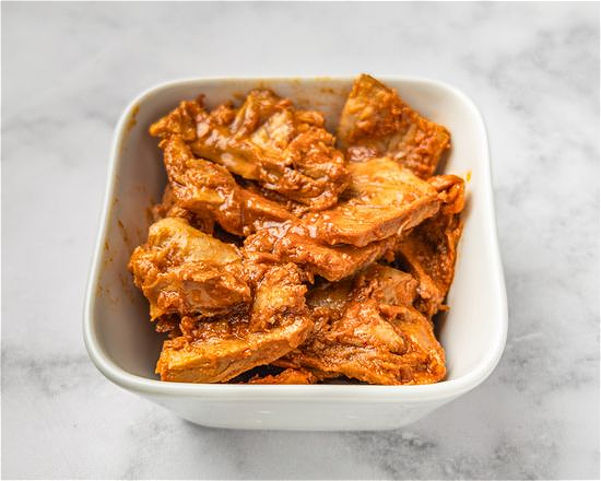 Bakje vegan kip in ketjap